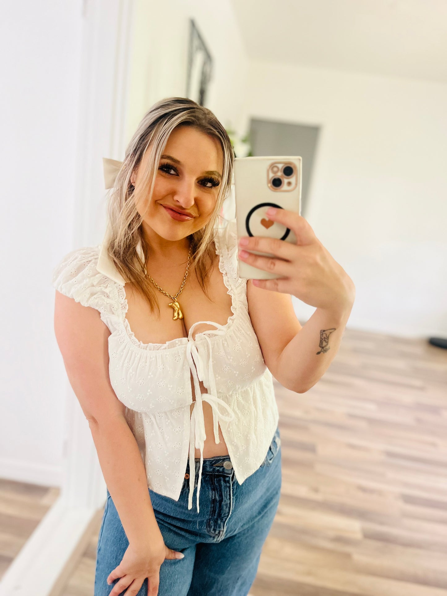 Lelis lace tank top