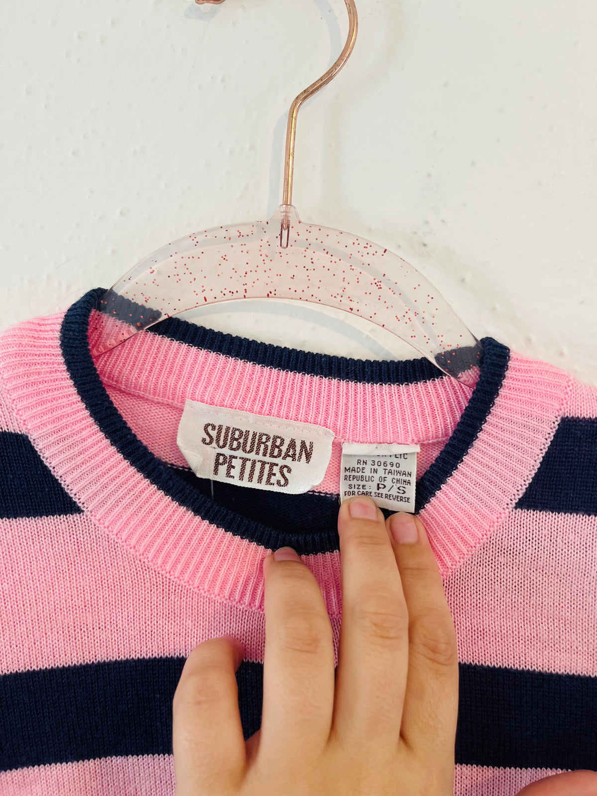 Sweater cropped short sleeve top