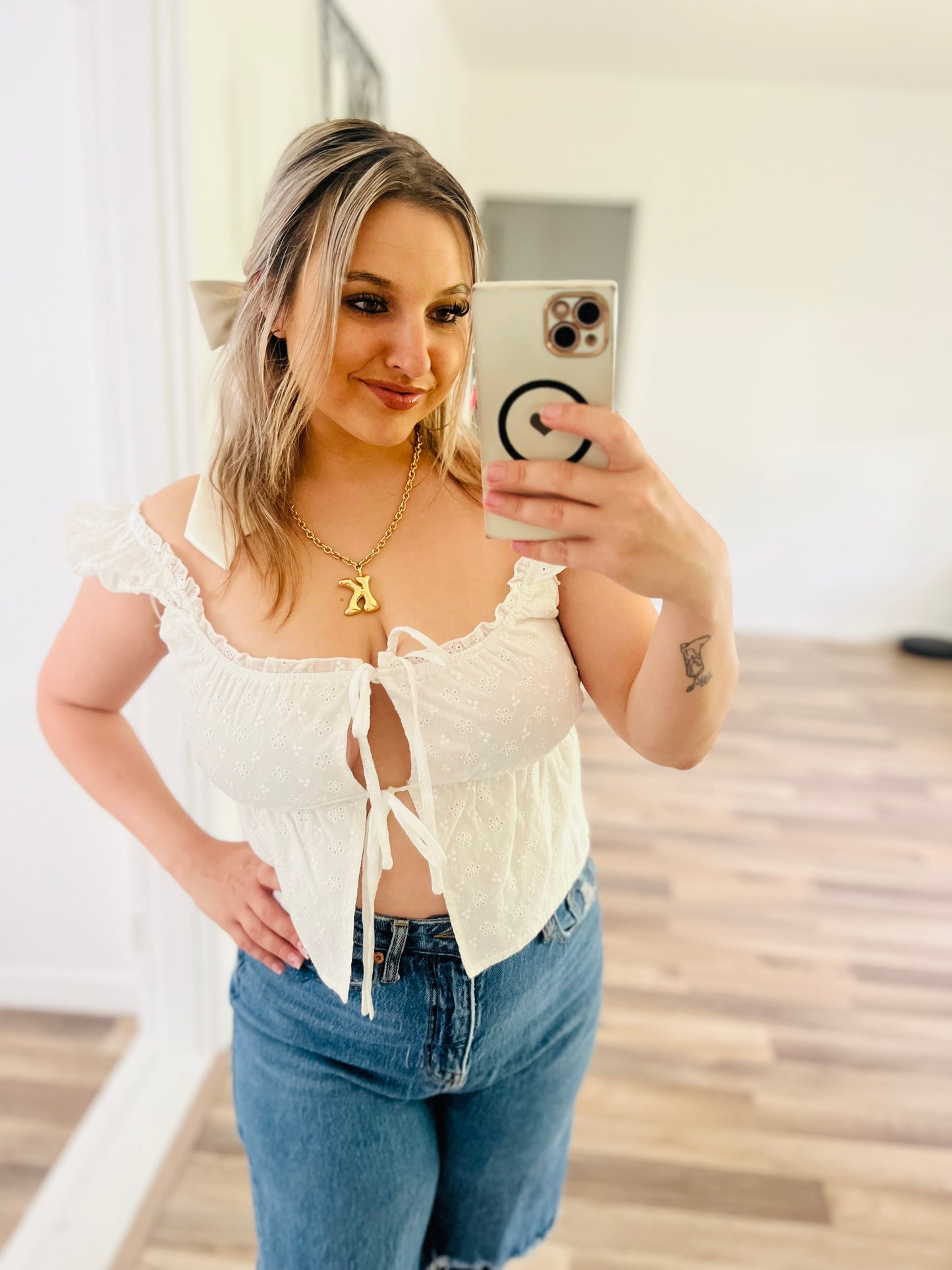 Lelis lace tank top