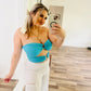 Shein blue tube top