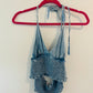 Denim halter top