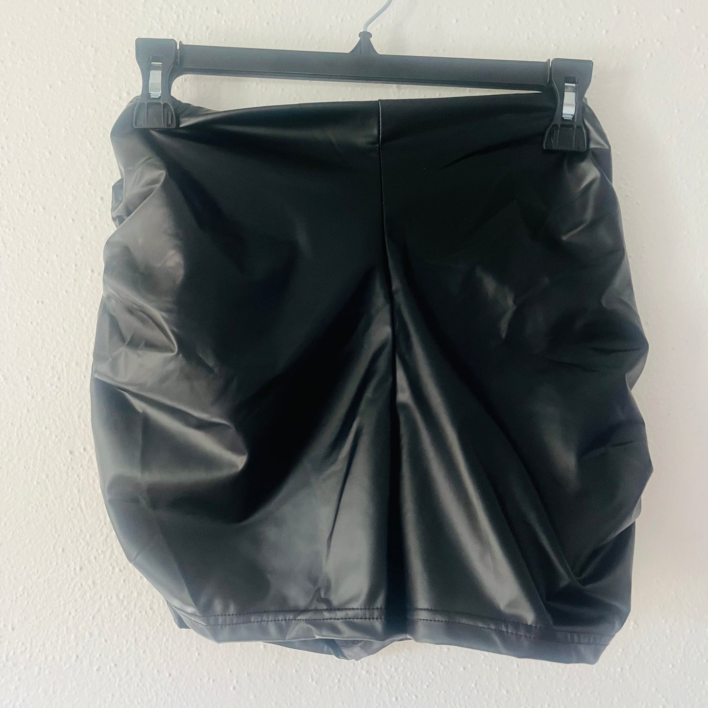 Leather shorts