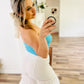 Shein blue tube top