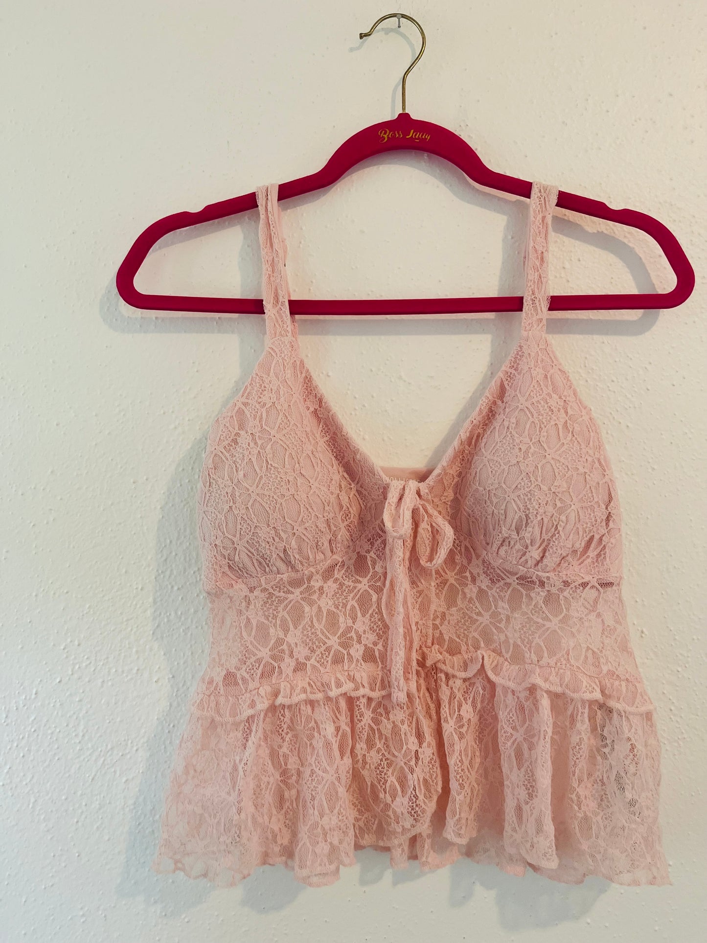 Hollister lace tank top