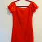 Orange Off-Shoulder Dress