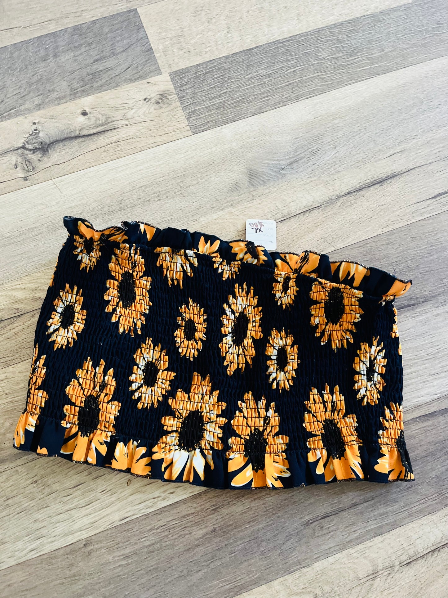 Sunflower tube top