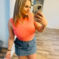 Pink backless tank top