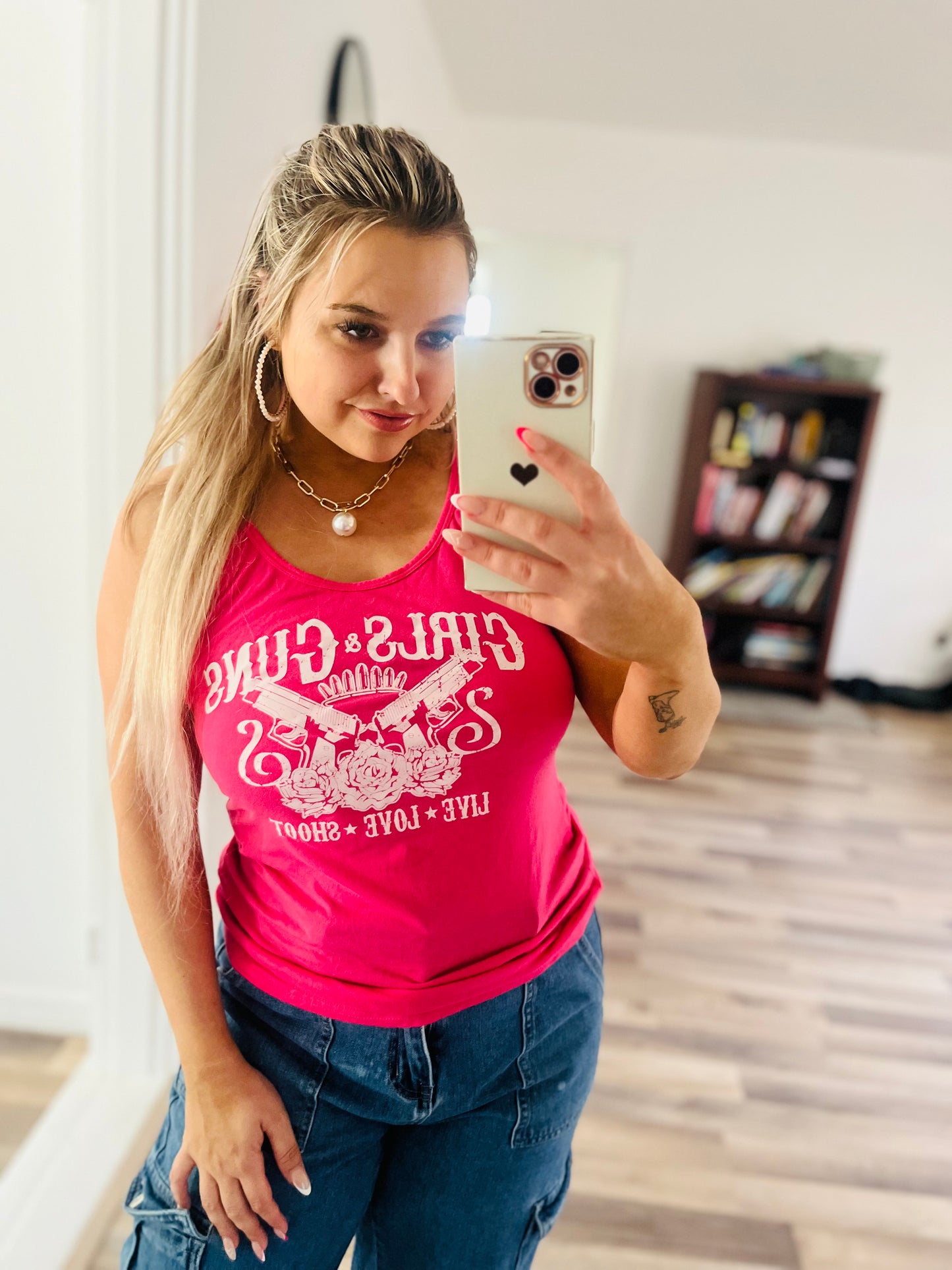 Girls & Guns graphic tank