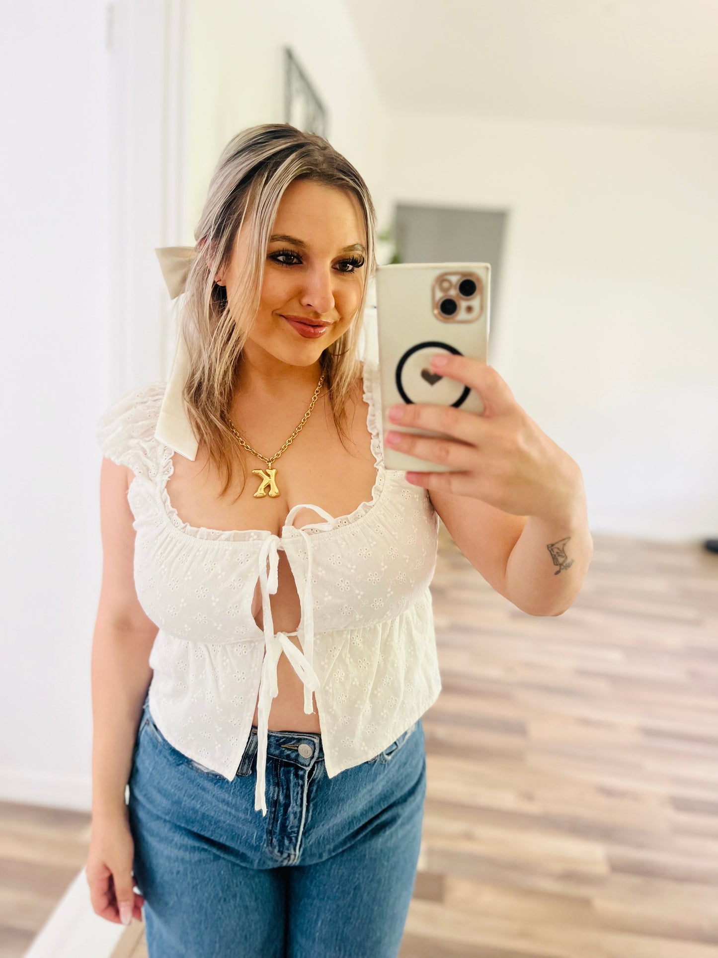 Lelis lace tank top