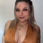 Suede halter top