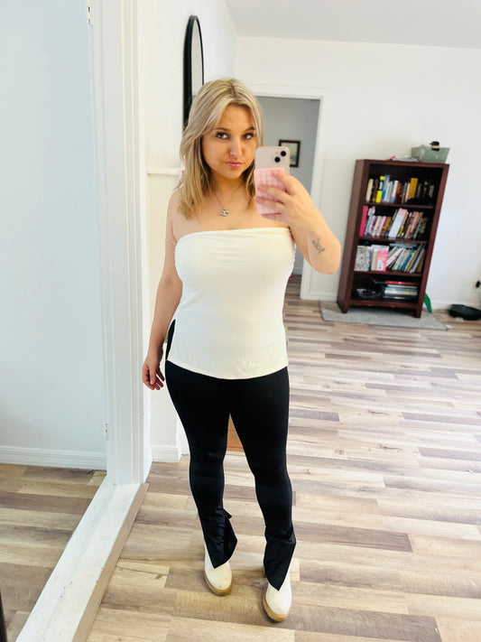 Antistar white tube top