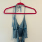 Denim halter top