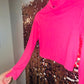 Divided pink crop top