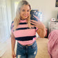 Sweater cropped short sleeve top