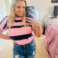 Sweater cropped short sleeve top