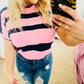 Sweater cropped short sleeve top