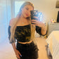 Army crop top