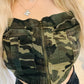 Army crop top