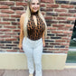 Kayla’s halter bodysuit