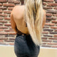 Kayla’s halter bodysuit