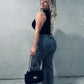 Black cargo jeans