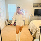 White denim romper