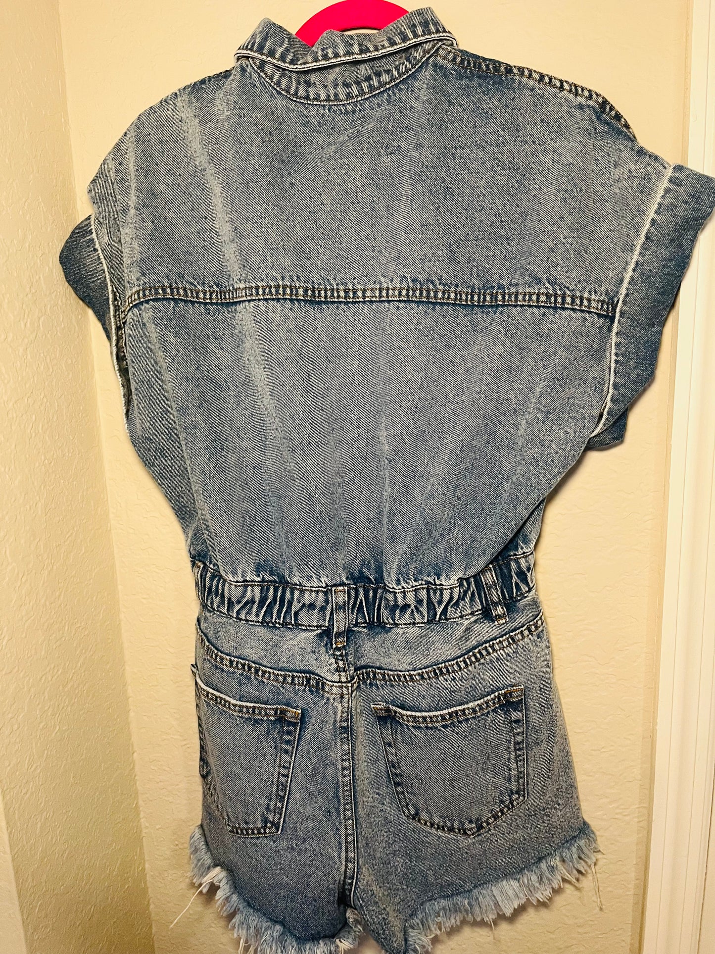 Denim romper