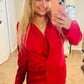 Shein pink business suit