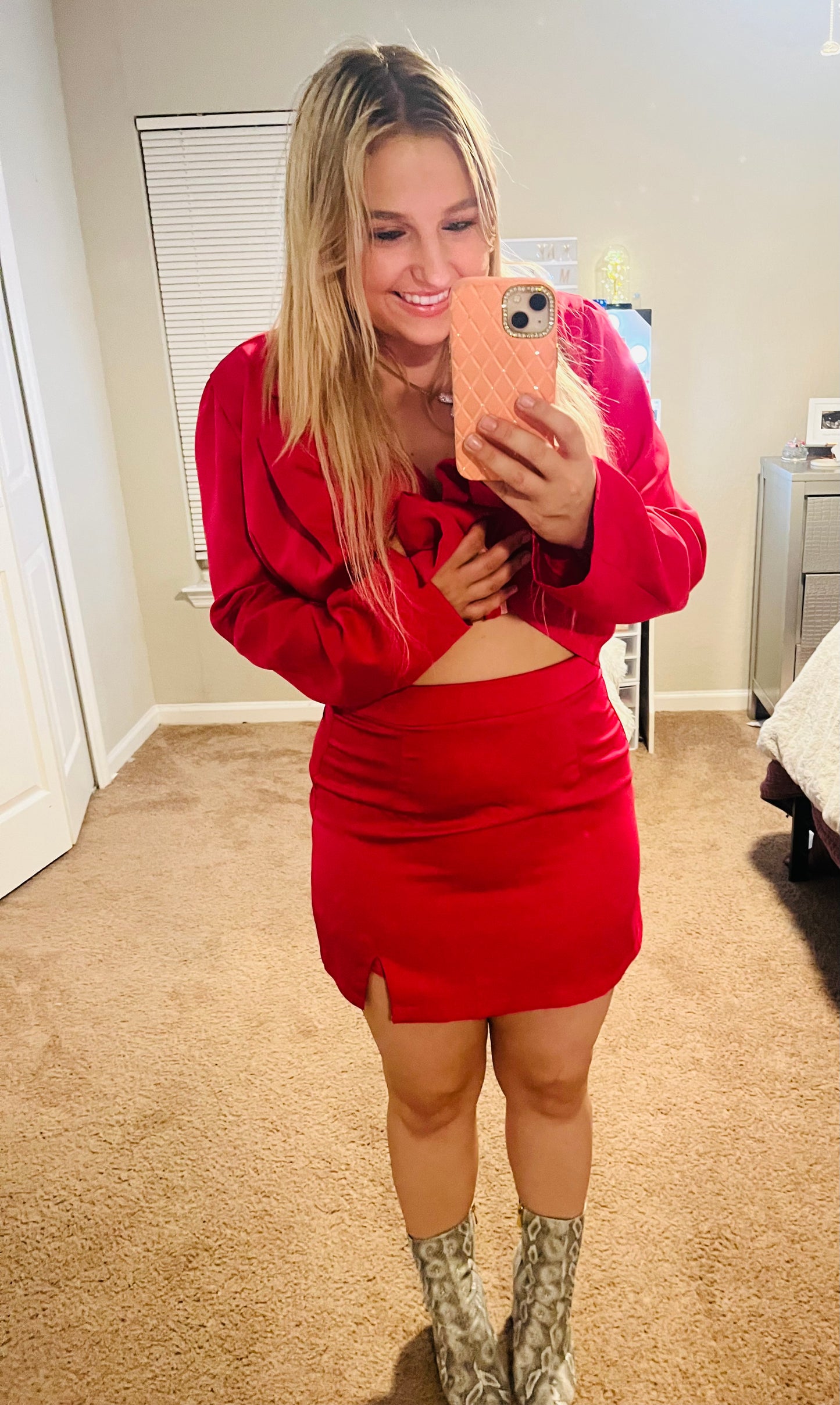Shein pink business suit