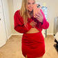 Shein pink business suit