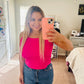 Shein hot pink tube top
