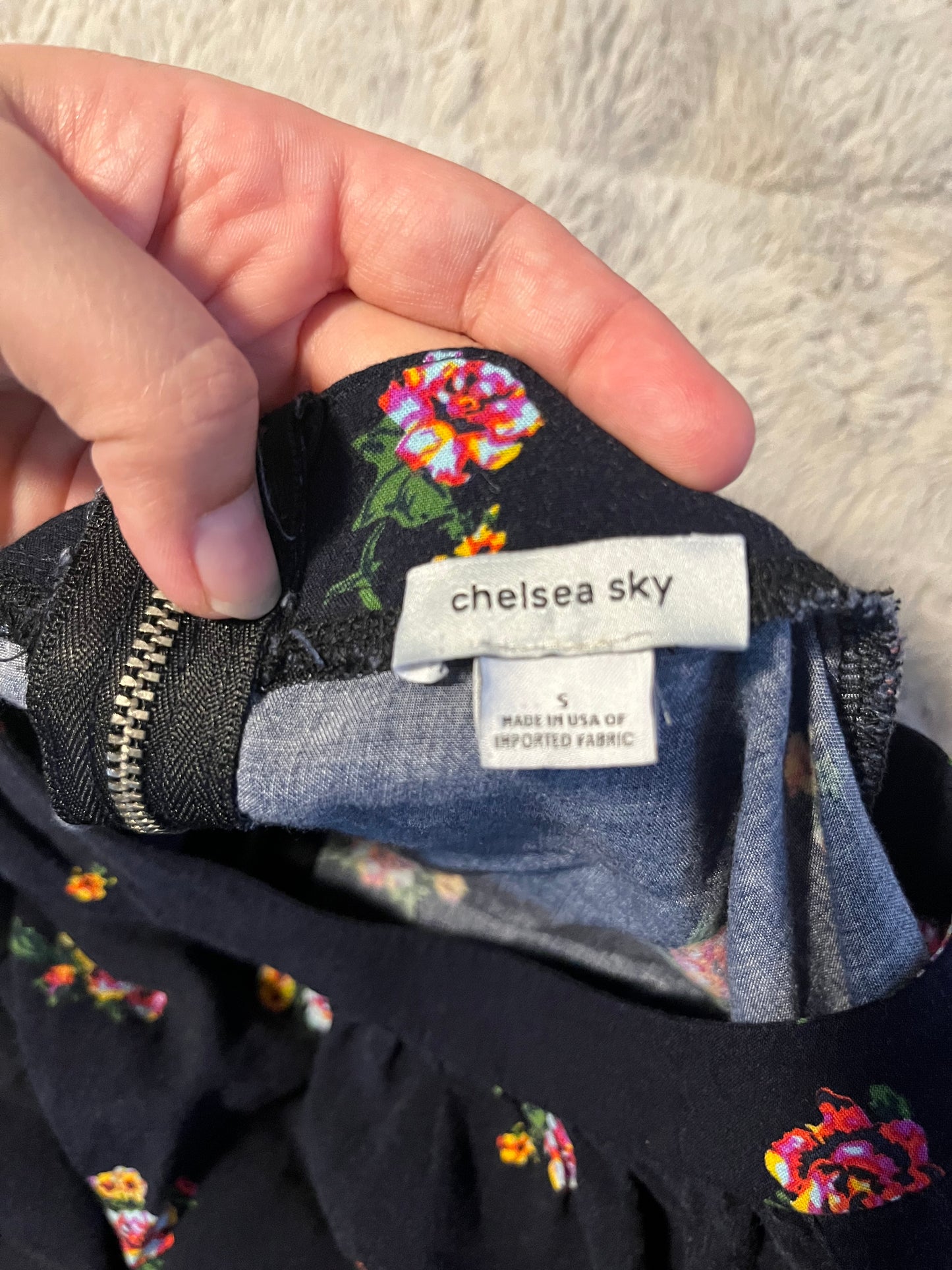 Chelsea sky floral dress