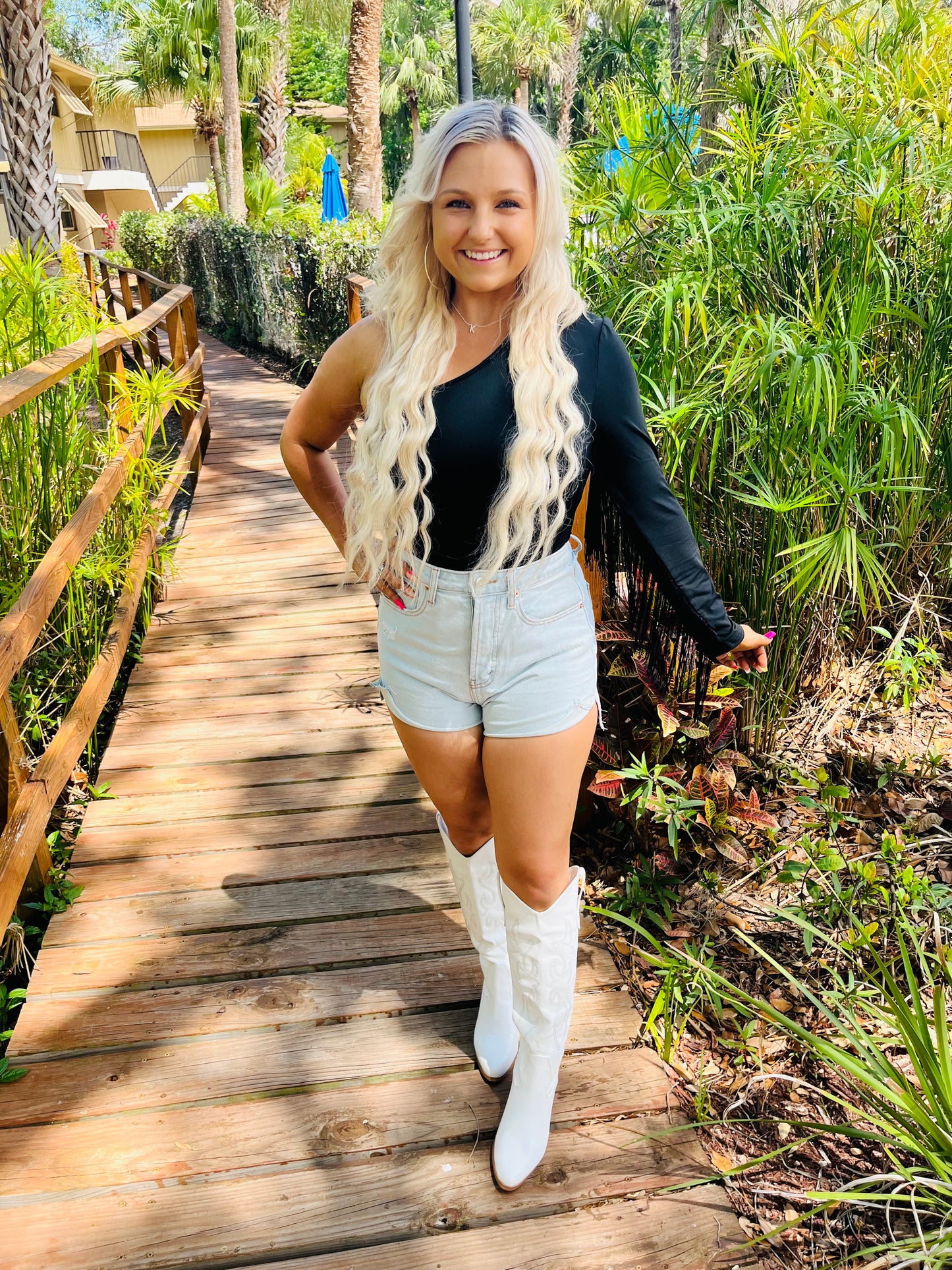 The Janice Marie Fringe Body Suit